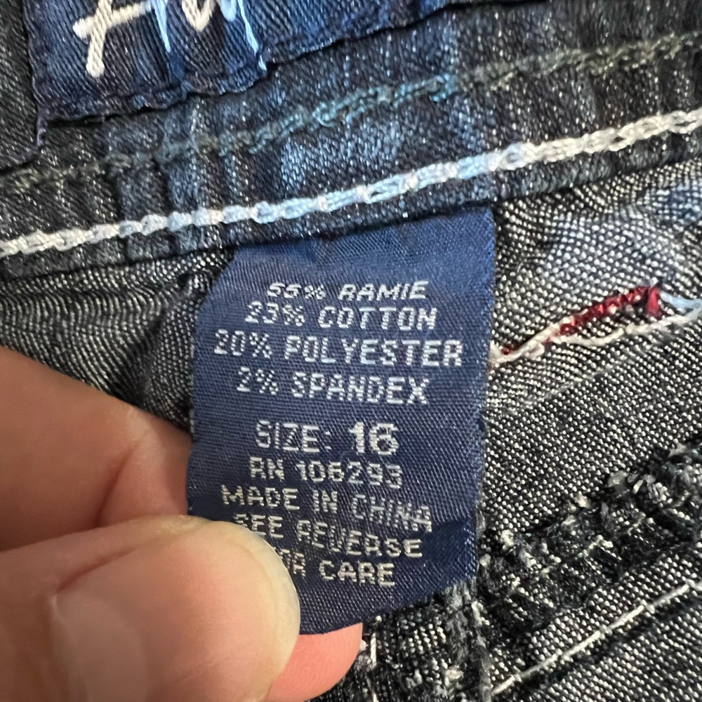 Angels Dark Blue Jean Shorts - Picture 3 of 4